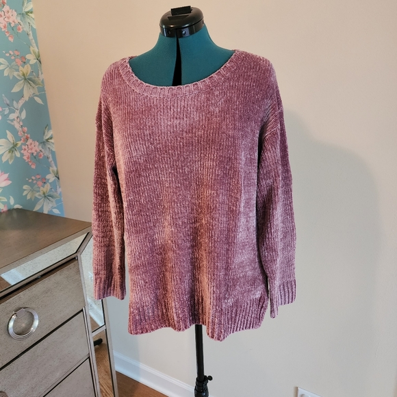 Jones New York Signature Mauve Sweater Large - Picture 1 of 6